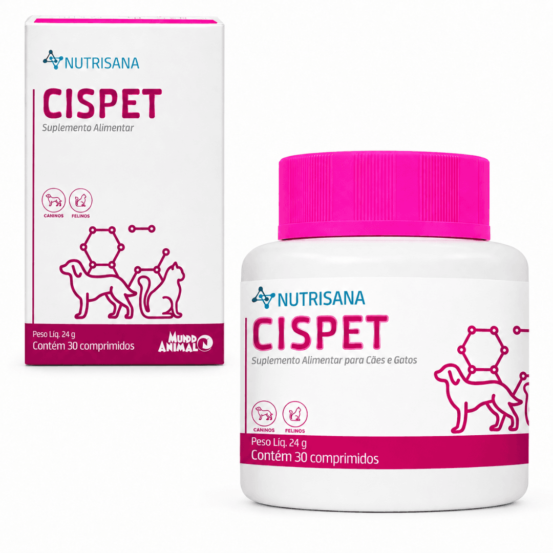 Suplemento Alimentar P/ Cães-Gatos Nutrisana Cispet 30 Comp