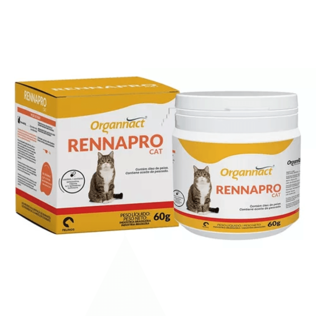 Vitamina Rennapro CAT 60g Renal P/Gatos - Organnact