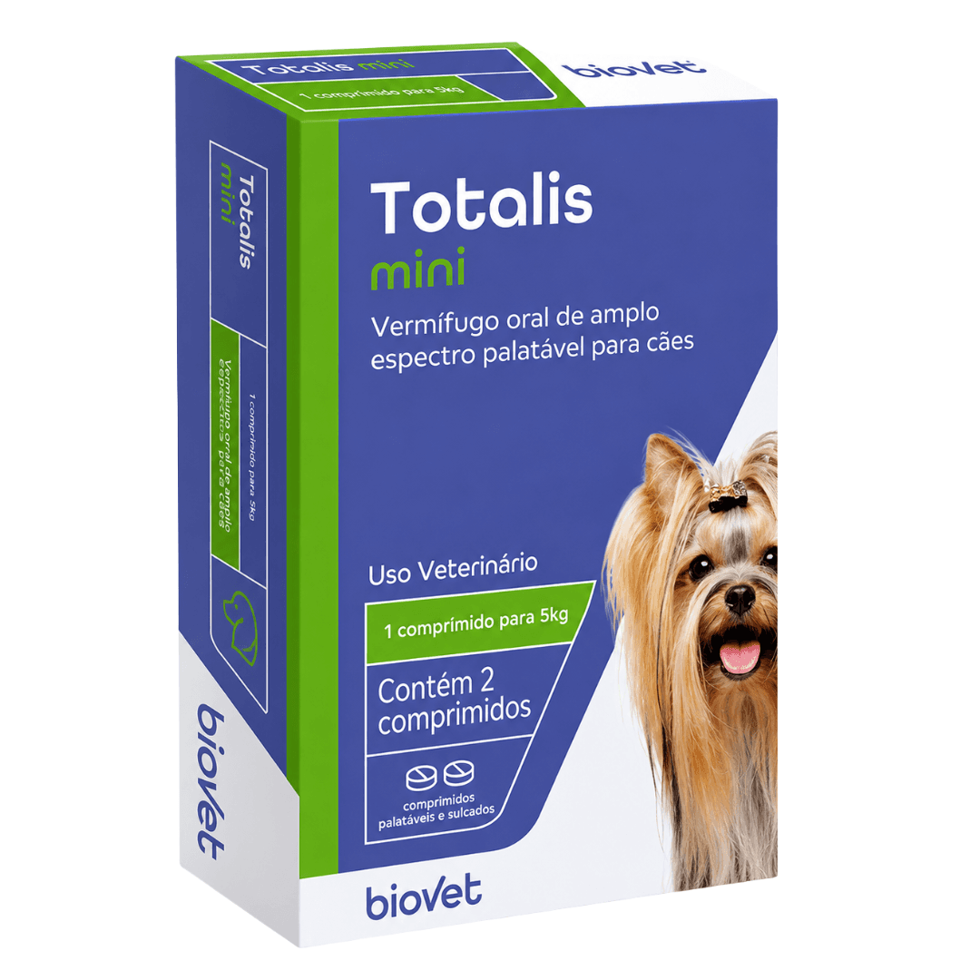 Vermifugo Oral Para Cães Até 5kg Totalis Mini - Biovet