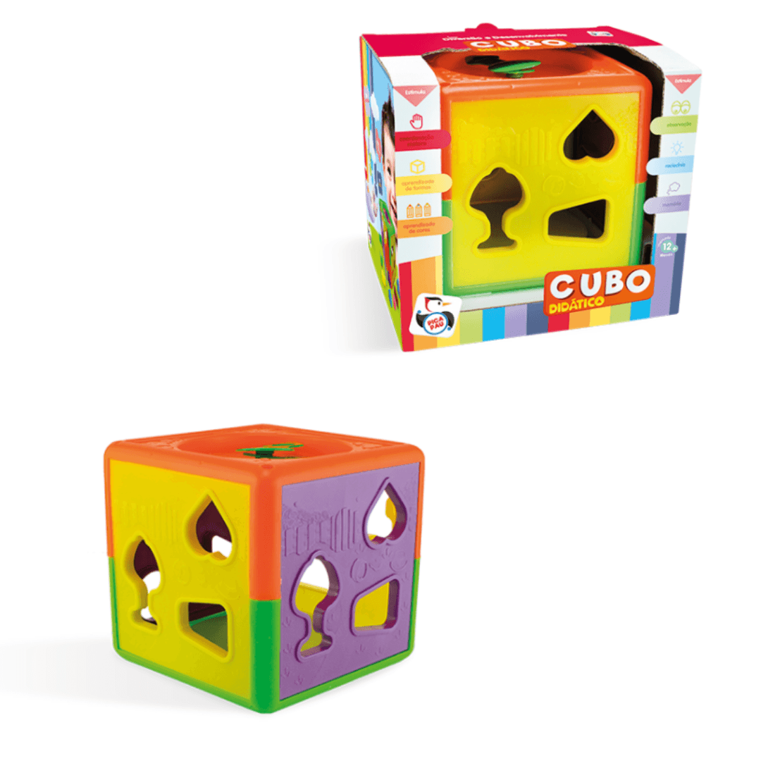 Cubo Didático Brinquedo Infantil Educativo Diversão Pica Pau