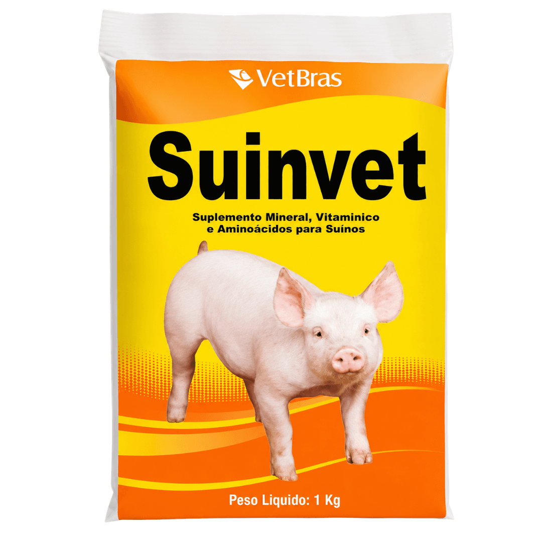 Suplemento Vitaminico Para Suínos Suinvet Pó 1kg - Vetbras