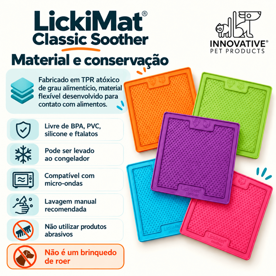 Tapete De Lamper Lickimat Classic Scoother Para Cães