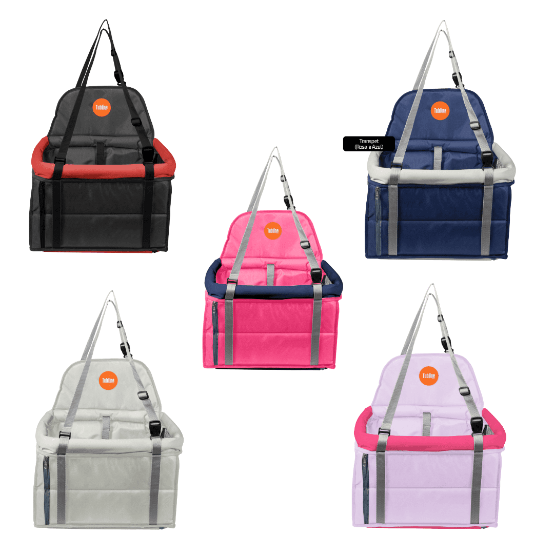 Assento Para Carro Pet Cães/Gatos Até 15kg Transpet Tubline