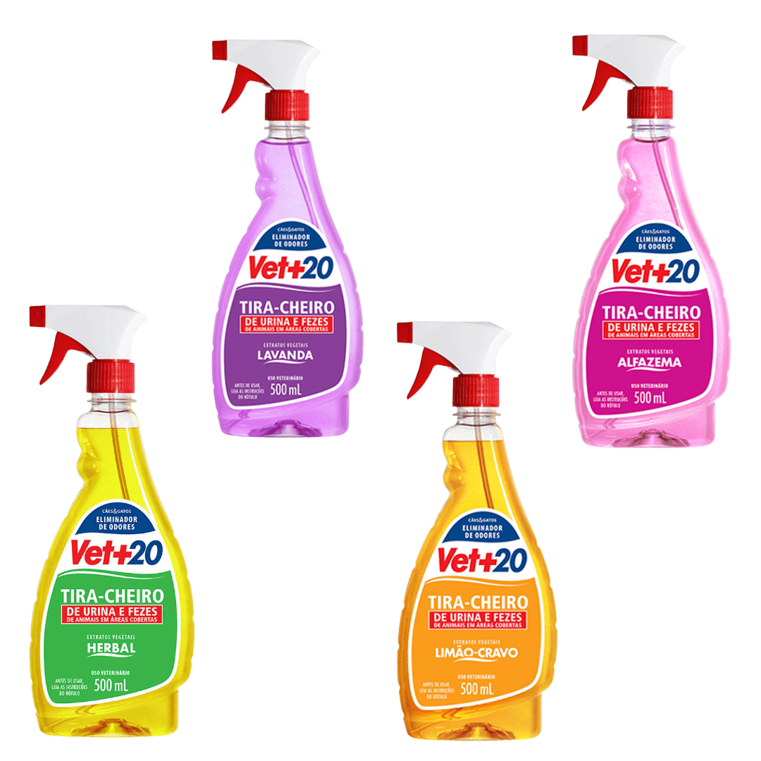 Eliminador de Odores Tira Cheiro Spray 500ml Vet+ 20