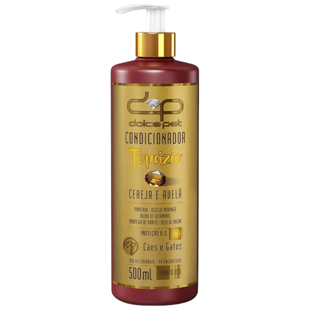 Condicionador Pet Topázio Cereja e Avelã 500ml - Dolce Pet