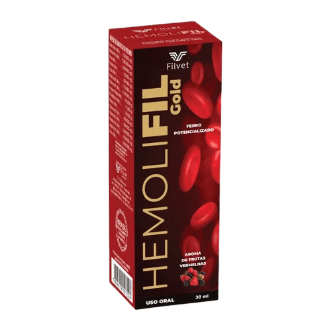Suplemento Hemolifil Gold Ferro Cães-Gatos 30ml - Filvet
