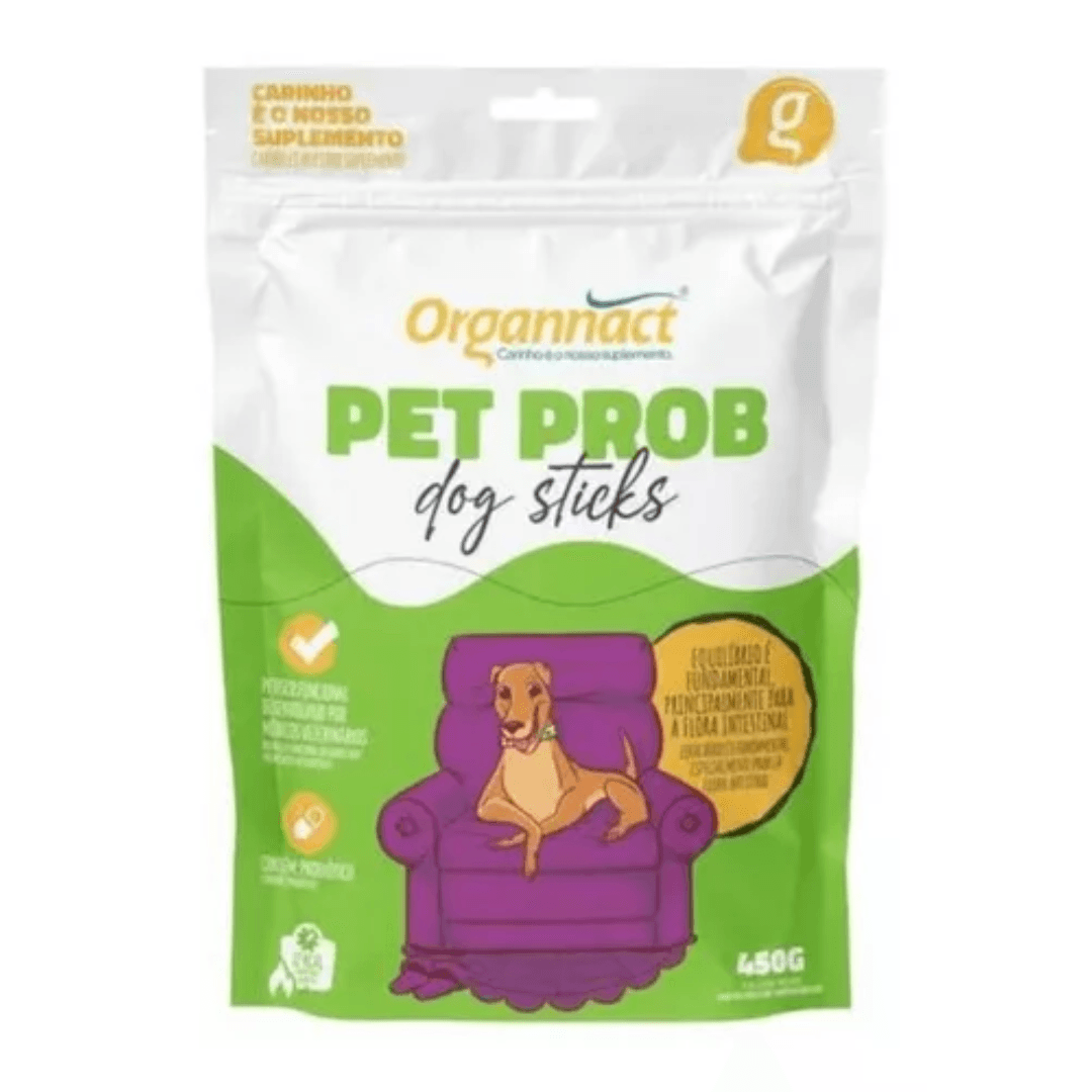 Suplemento Pet Prob Dog Sticks com Probiótico P/ Cães - 450G
