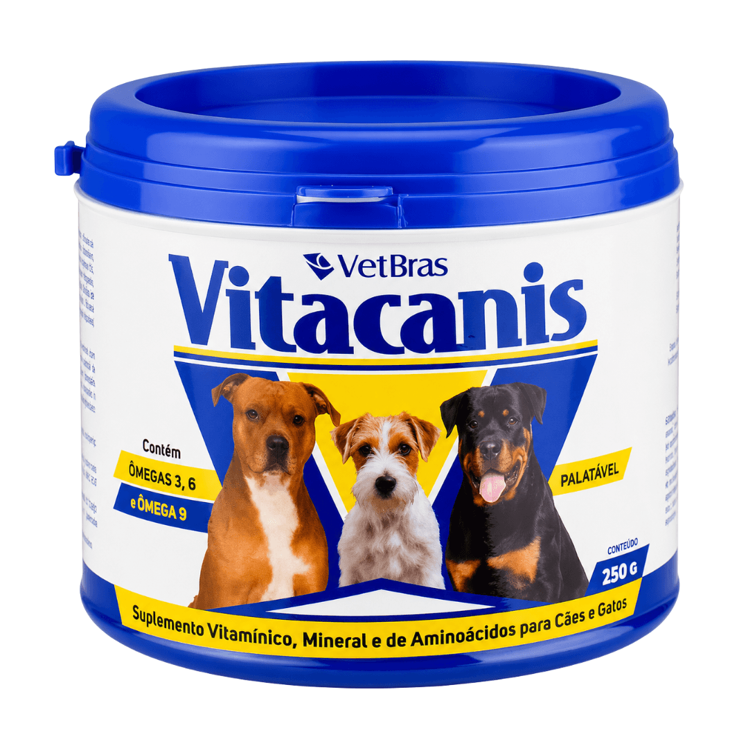Suplemento Alimentar P/ Cães e Gatos Vitacanis 250g Vetbras
