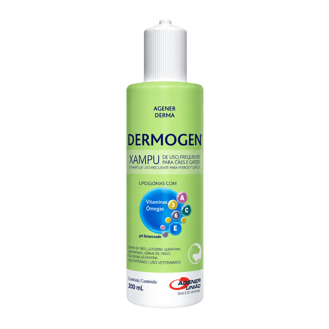 Shampoo Dermogen 200ml Agener Derma Cães-Gatos Agener União