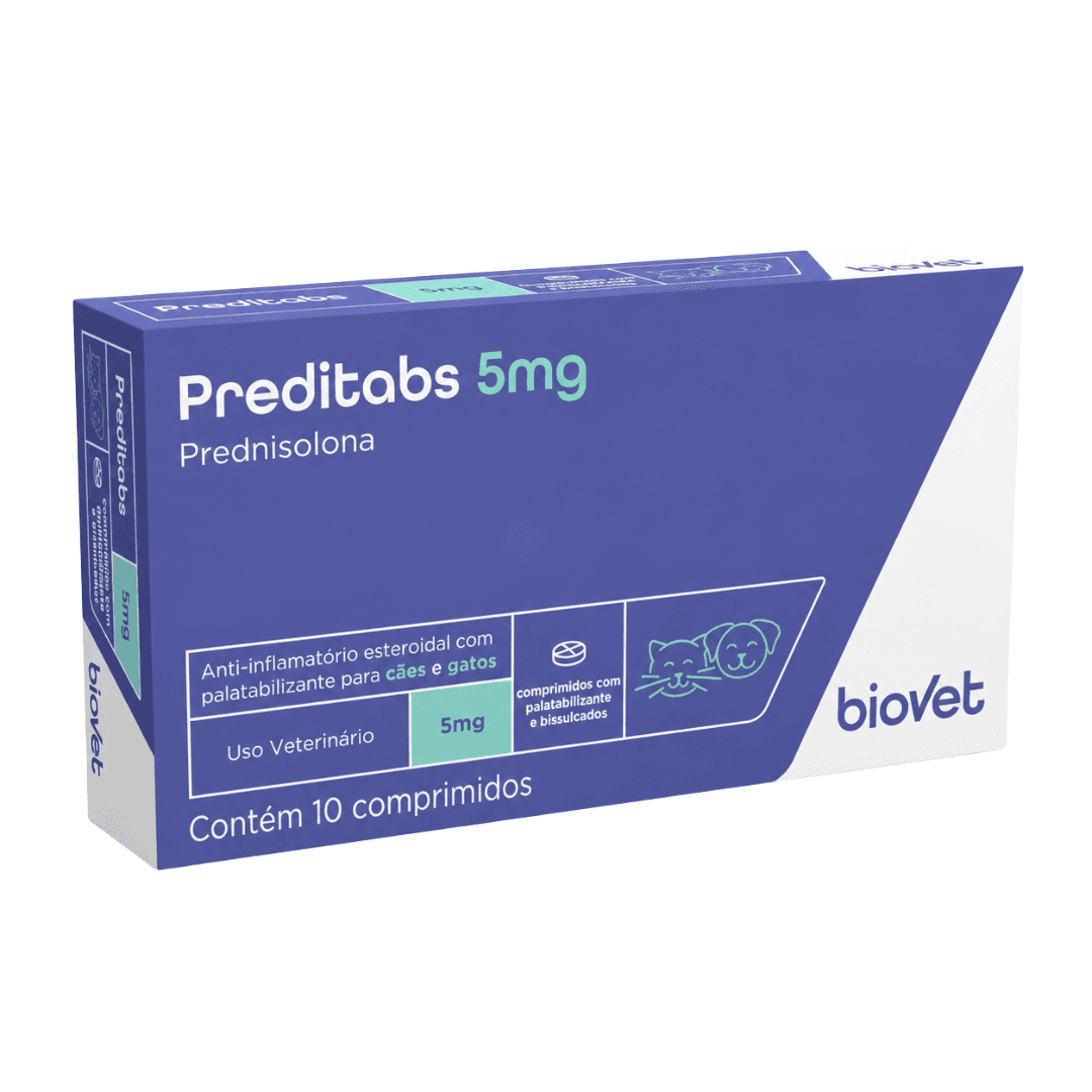Preditabs 5mg Com 10 Comp Anti-Inflamatório P/ Cães-Gatos