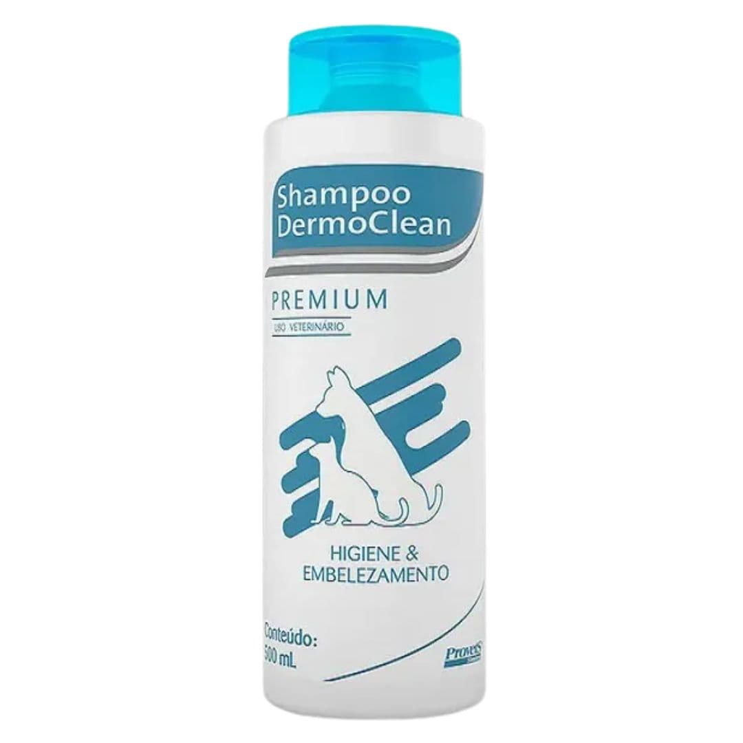 Shampoo Dermoclean Clorexidina Premium 500ml Cães-Gatos Provets