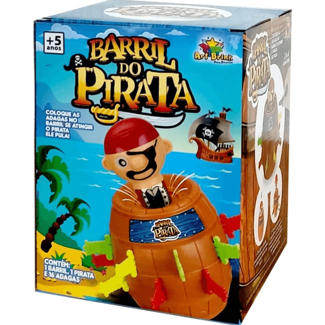 Brinquedo Infantil Pula Pirata Médio Art Brink 16cm