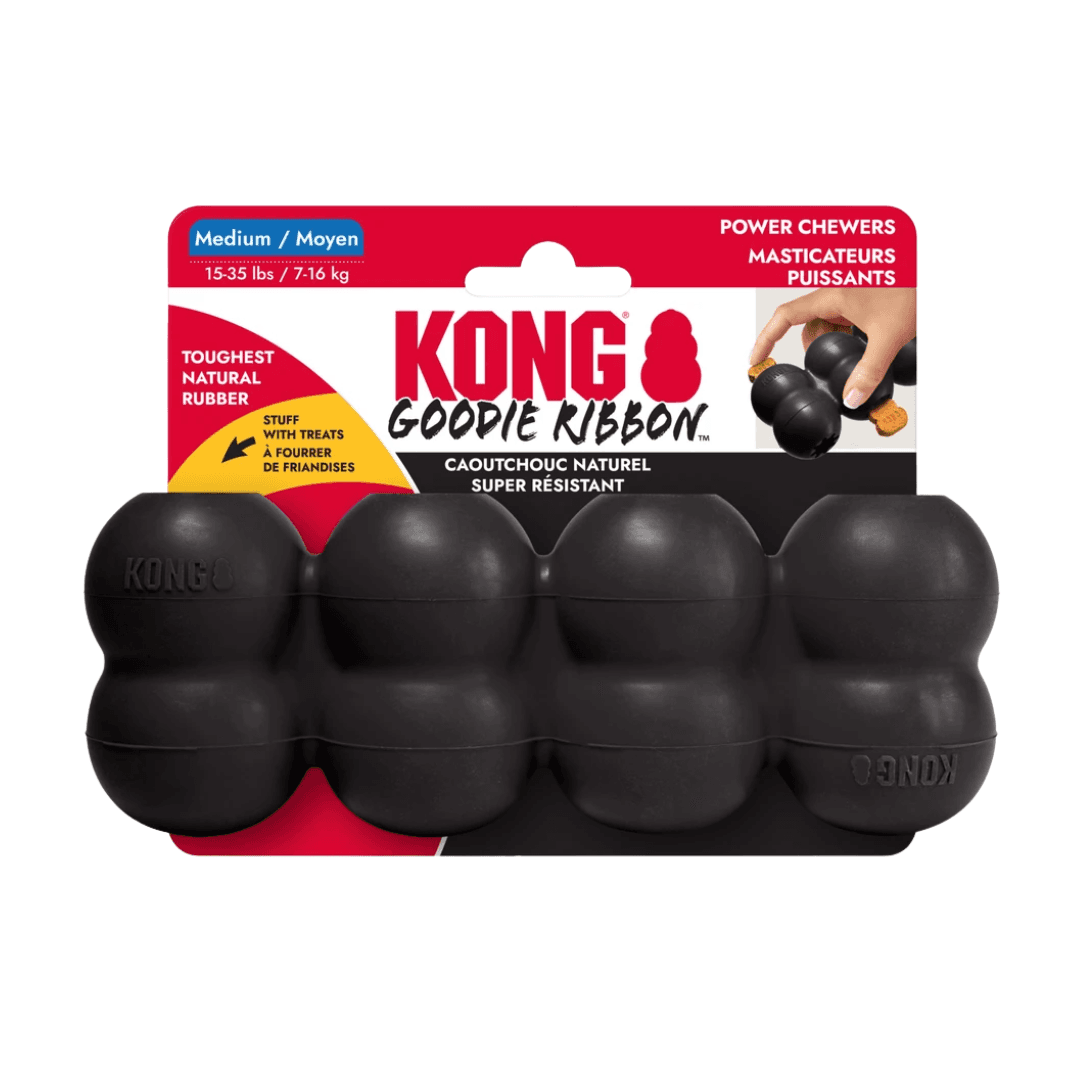 Brinquedo Mordedor Cães Kong Extreme Goodie Ribbon Medium