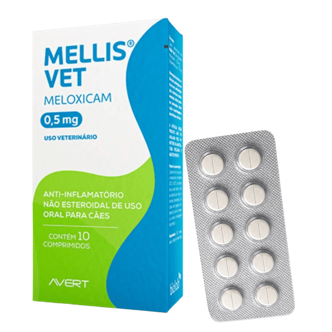 Mellis Vet 0,5mg Uso Oral Para Cães 10 Comprimidos - Avert