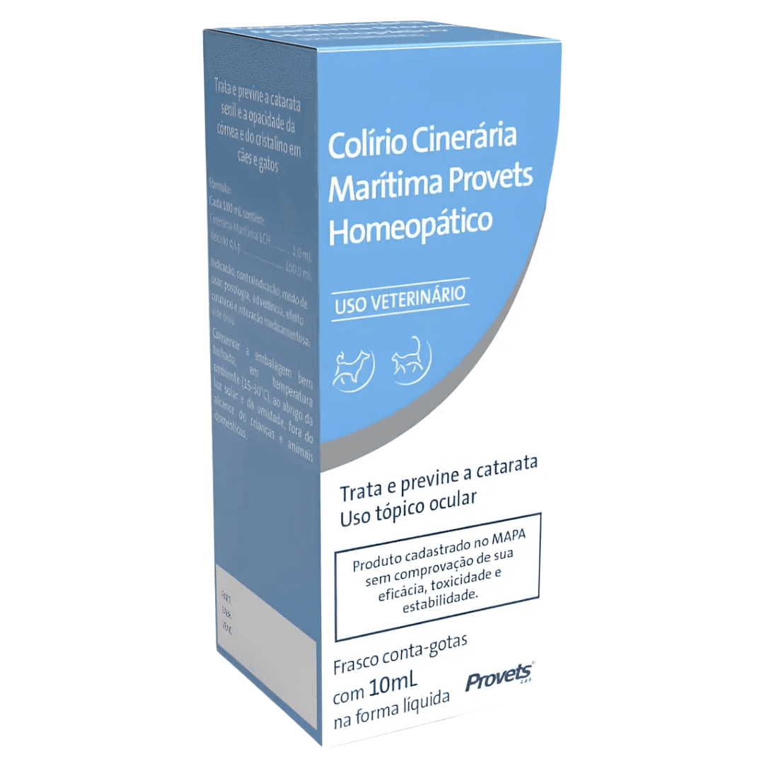 Colírio Cinerária Marítima Homeopático Cães-Gatos 10ml
