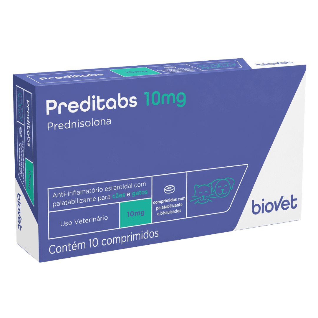 Preditabs 10mg Com 10 Comp Anti-Inflamatório P/ Cães-Gatos