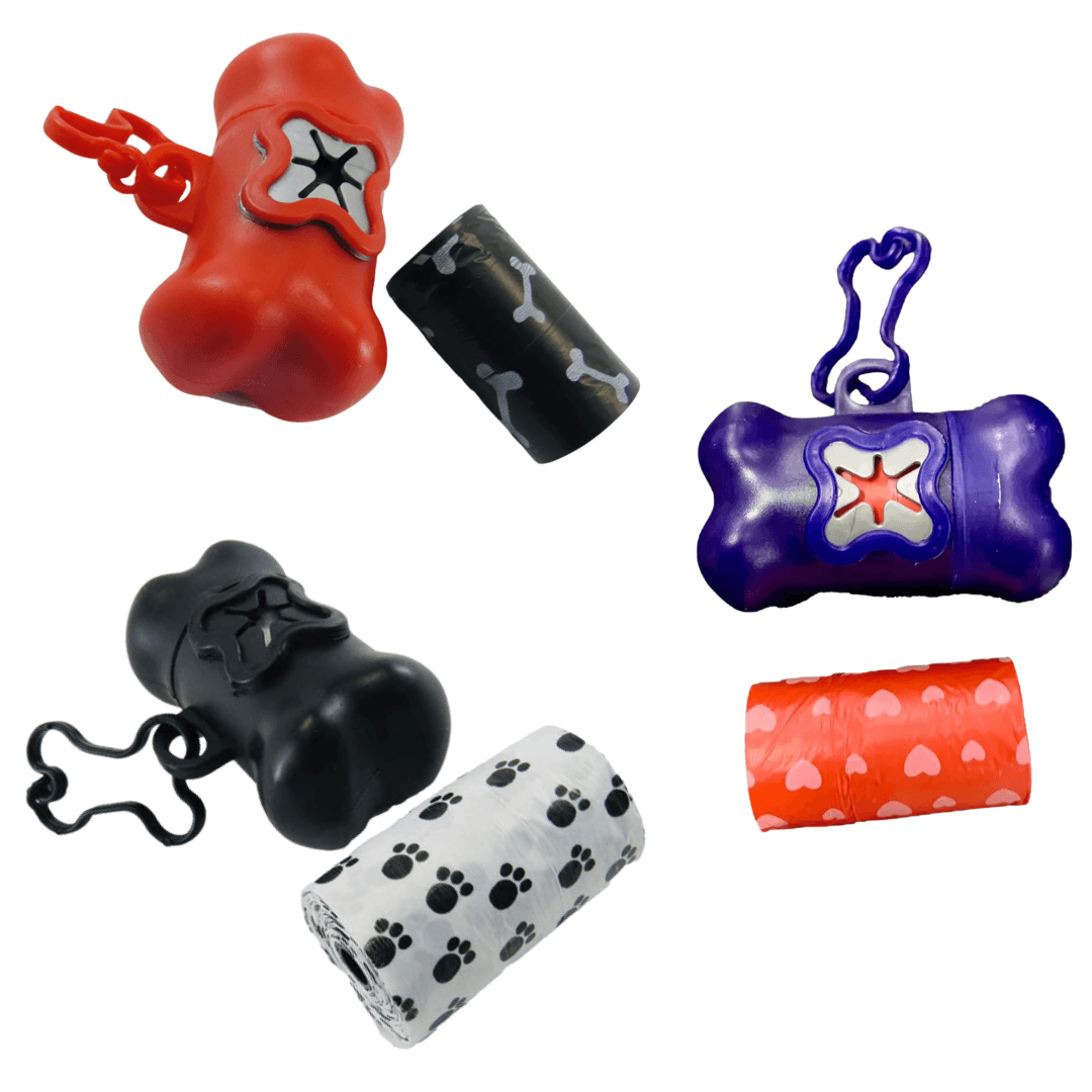 Kit Higiene De Sacolinhas Coleira Para Cães Chalesco