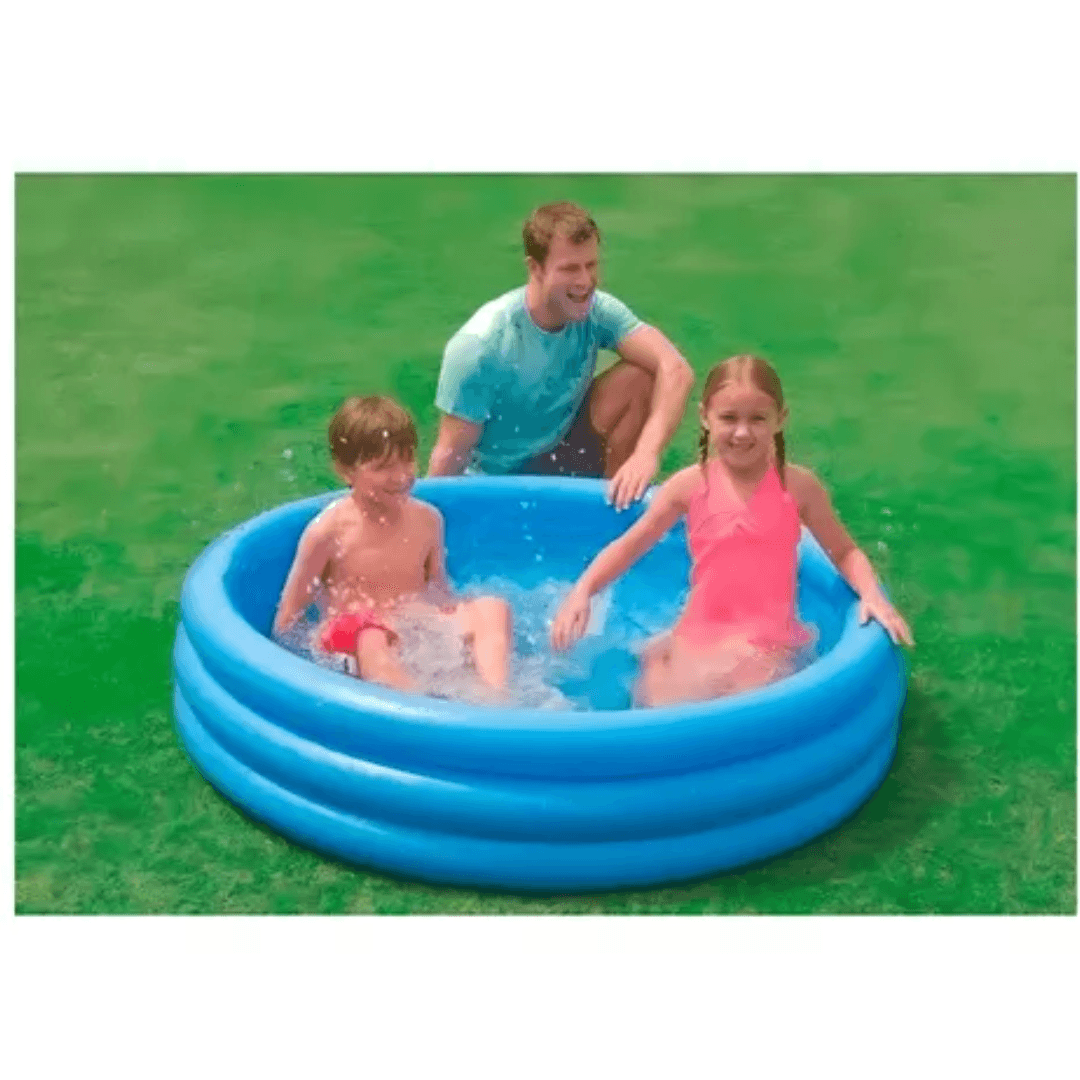 Piscina Infantil Inflável Para Praia/Piscina Vinil Azul 330L