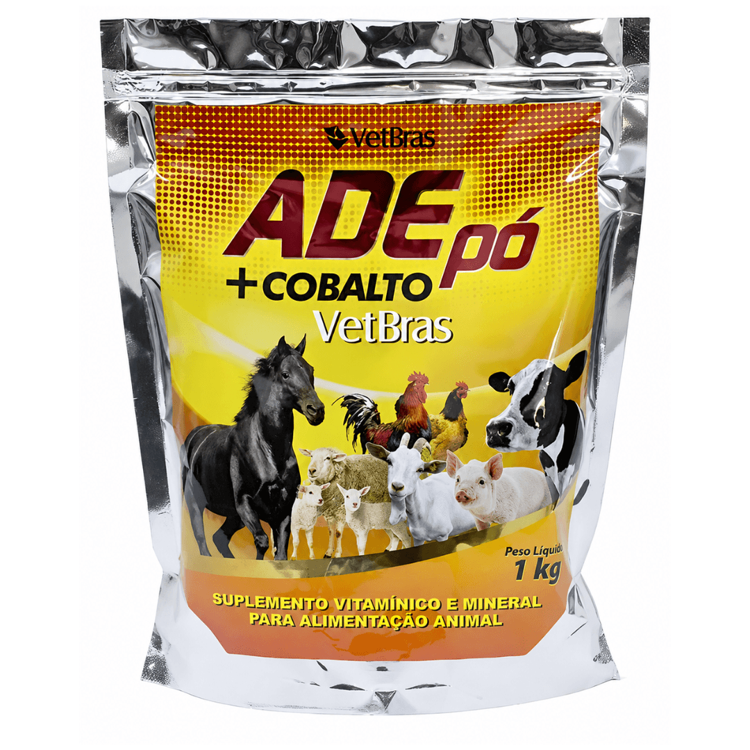 Suplemento Vitaminico ADE + Cobalto Pó 1kg - Vetbras