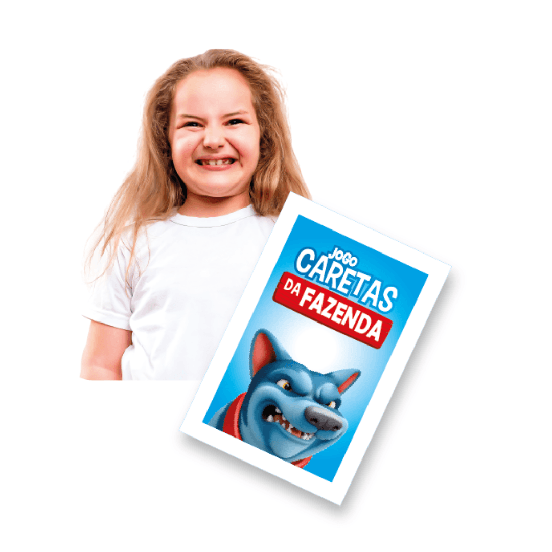 Jogo Caretas da Fazenda C/ Animais - Brincadeira de Criança
