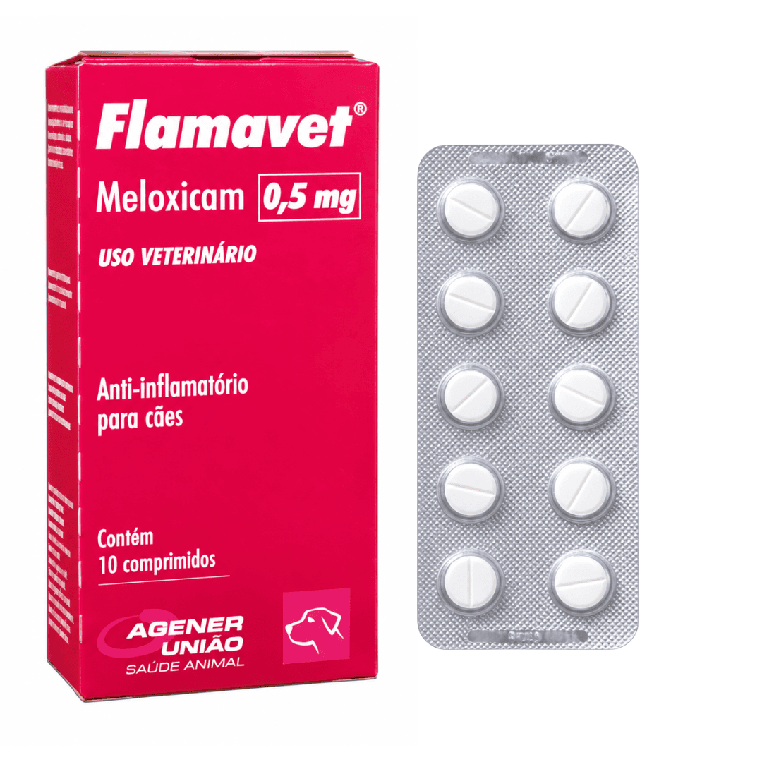 Flamavet 0,5mg Com 10 Comprimidos Para Cães - Agener União