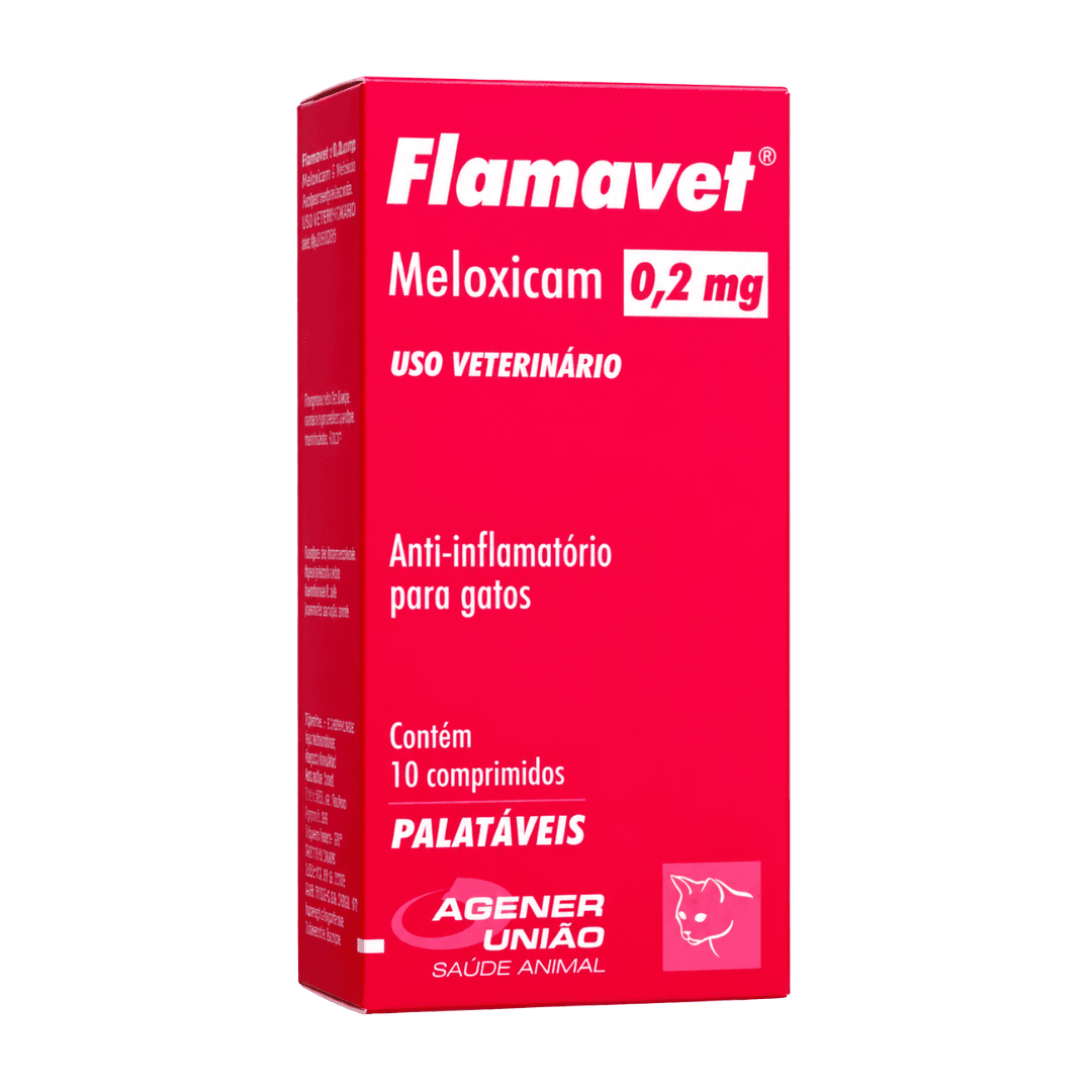 Flamavet 0,2mg Com 10 Comprimidos Para Gatos - Agener União