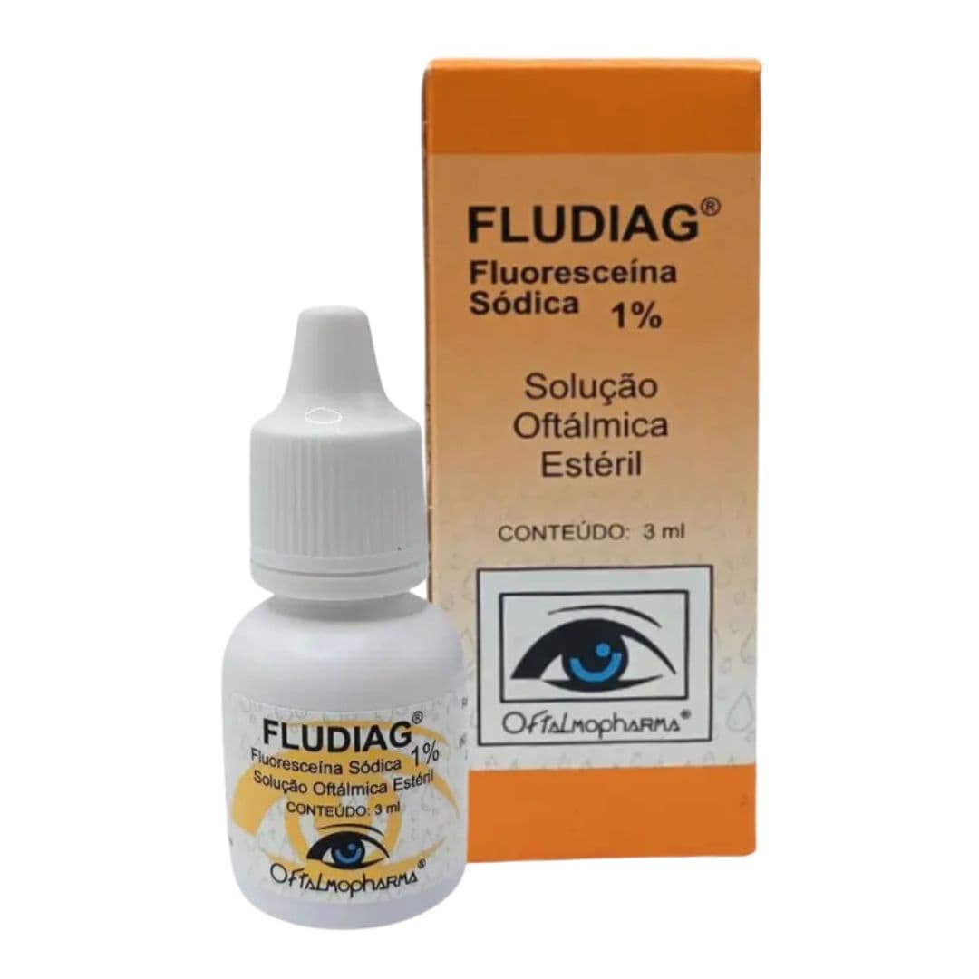 Solução Oftálmica Estéril Fludiag Fluoresceína Sódica 1% 3ml