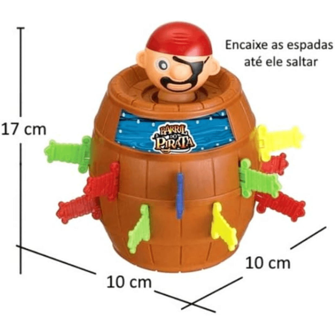 Brinquedo Infantil Pula Pirata Médio Art Brink 16cm