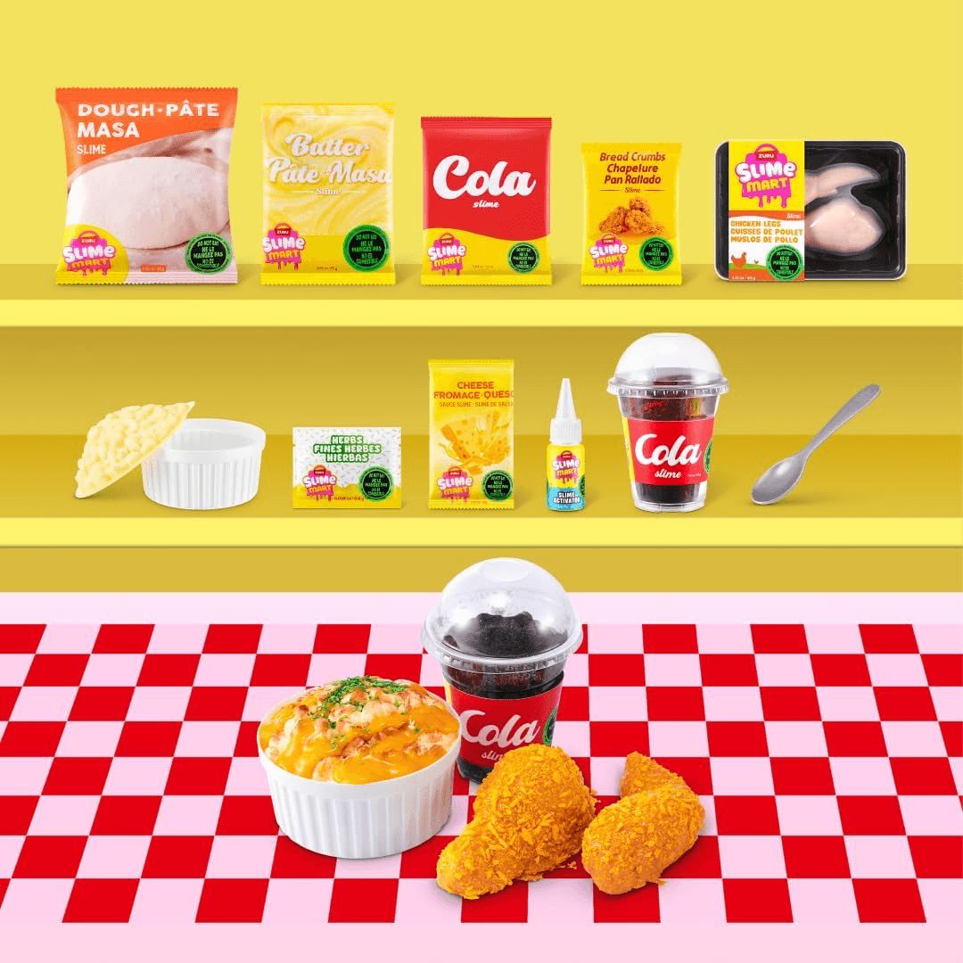 Zuru Slime Mart Cesta Comida Realistas P/ Modelagem Infantil