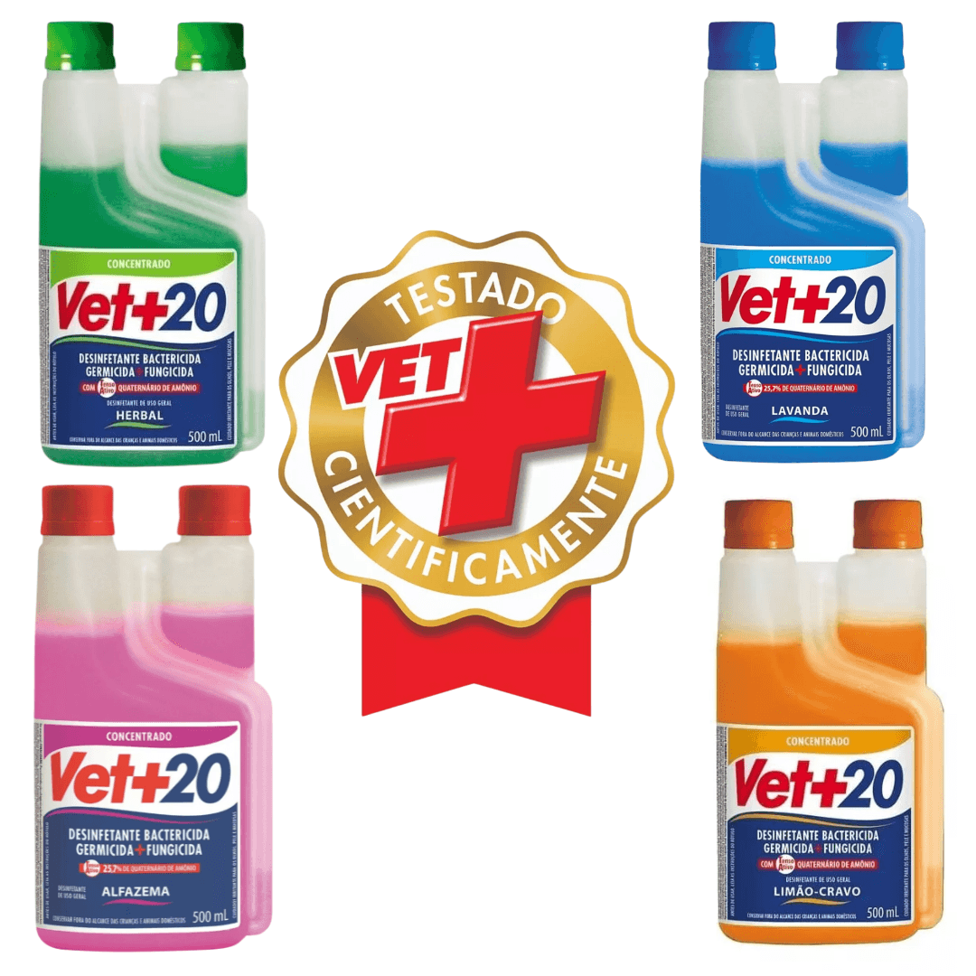 Desinfetante Bactericida Fungicida Concentrado Vet+20 500ml