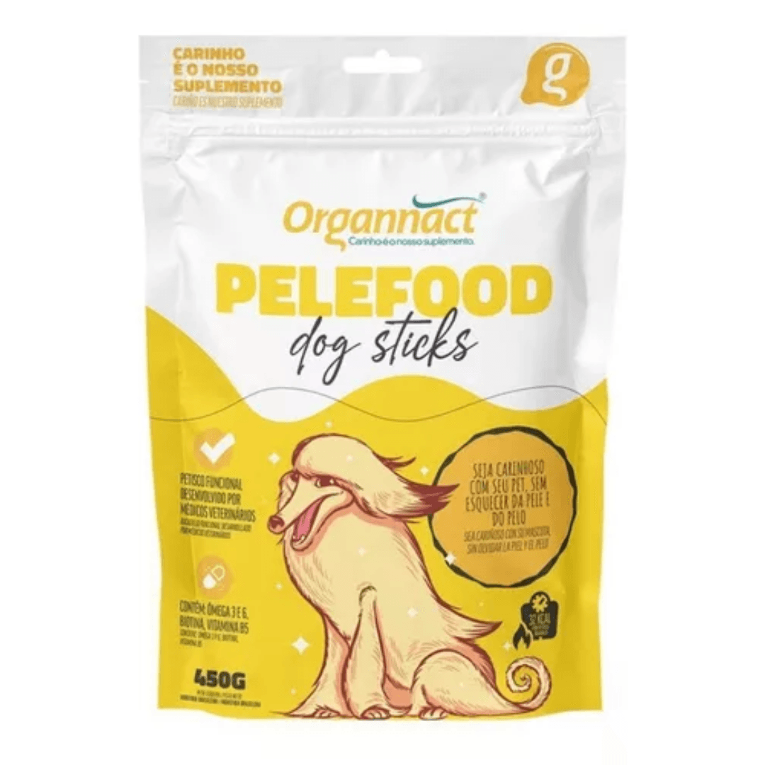 Suplemento Pelefood Dog Sticks Para Pele/Pelagem Cães - 450G