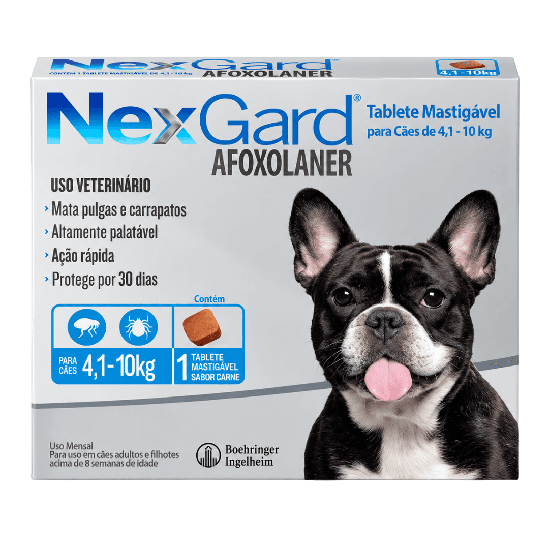 Antipulgas P/ Cães Nexgard 4,1kg-10kg 1 Tablete - Boehringer