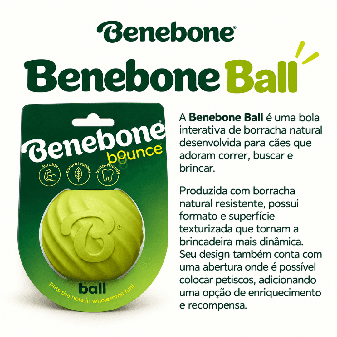 Brinquedo Borracha Recheavel Para Cães Benebone Bounce Ball