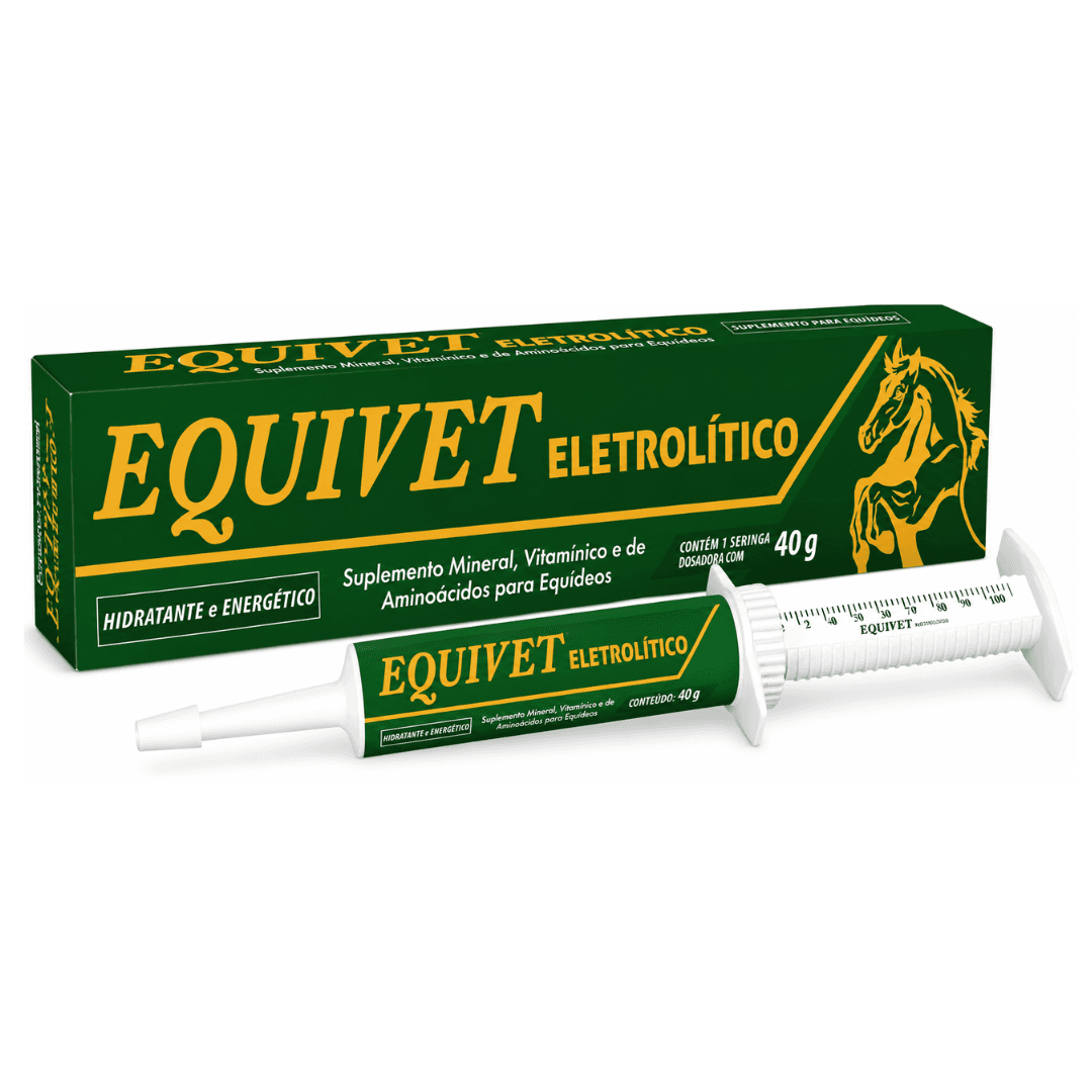 Suplemento Equivet Eletrolítico Pasta 40g Equídeos - Vetbras