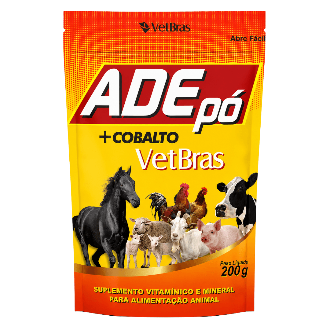 Suplemento Vitamínico ADE + Cobalto Pó 200g - Vetbras