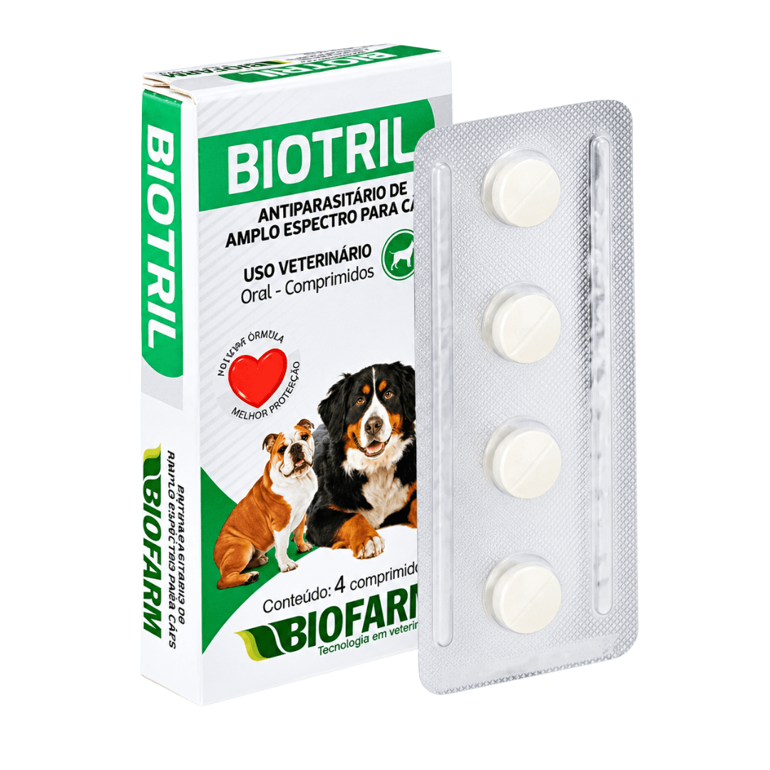 Antiparasitário Amplo Espectro Para Cães Biotril - Biofarm