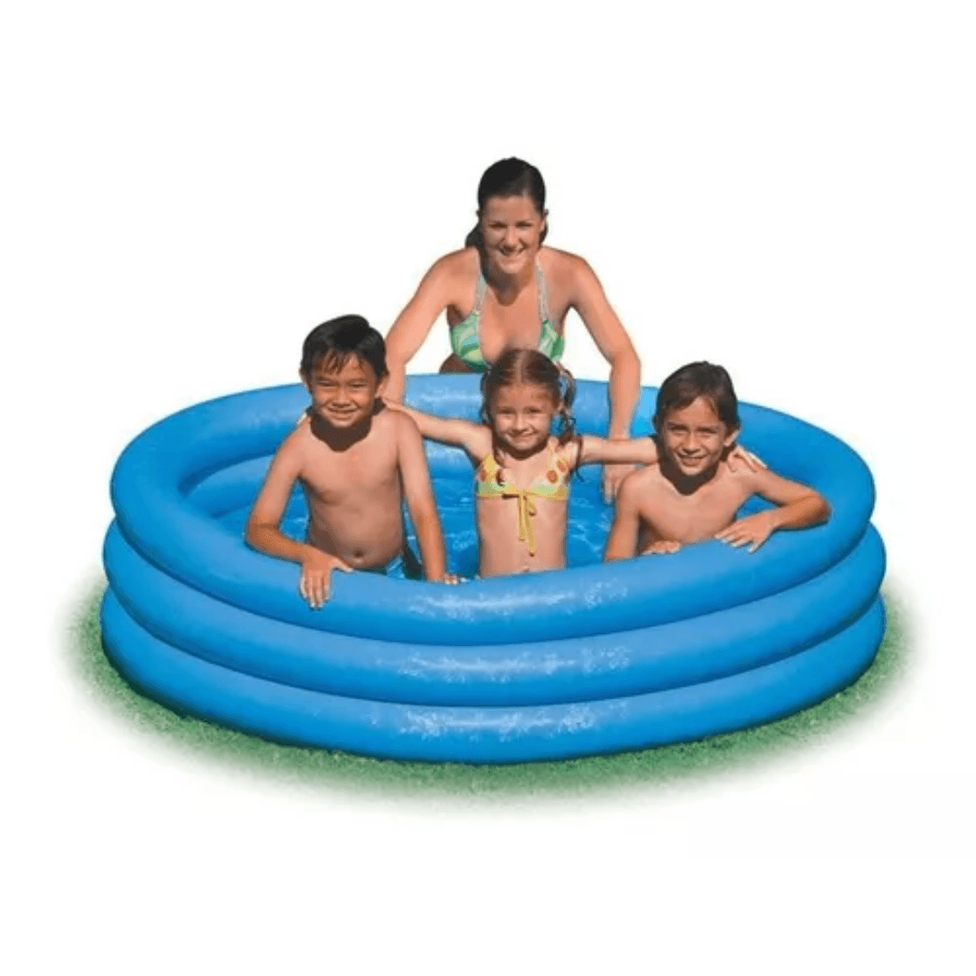 Piscina Infantil Inflável Para Praia/Piscina Vinil Azul 330L