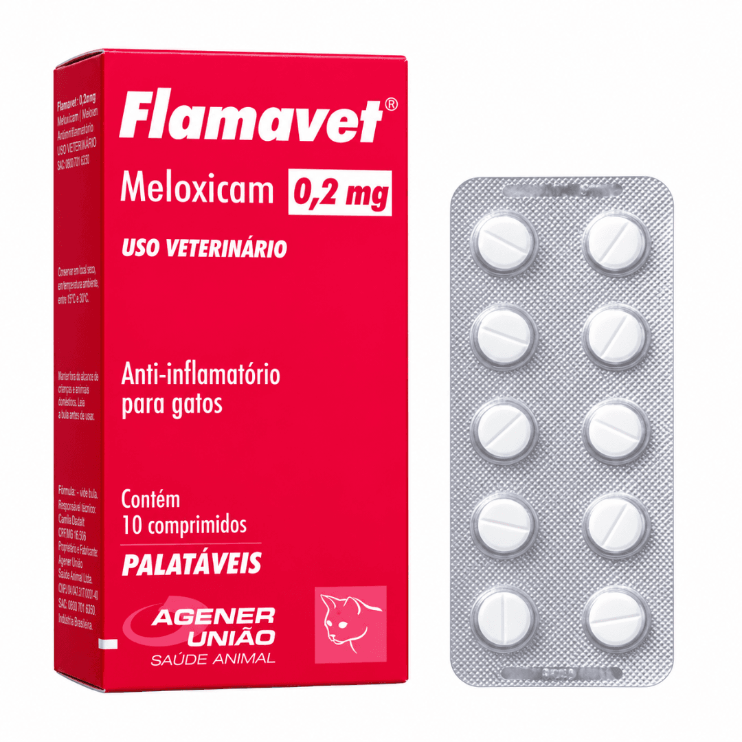 Flamavet 0,2mg Com 10 Comprimidos Para Gatos - Agener União