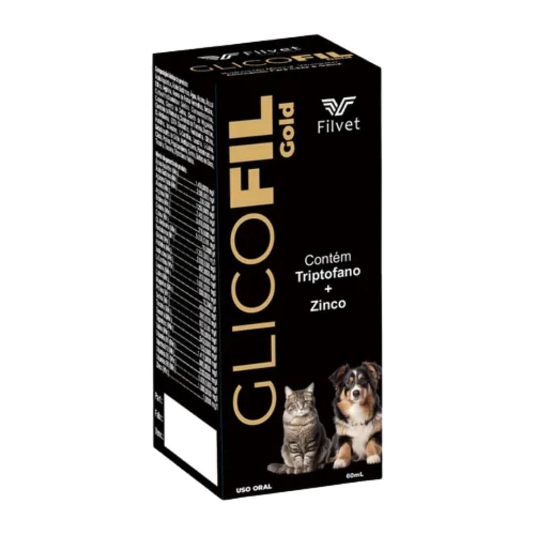 Suplemento Glicofil Gold Para Cães e Gatos 60ml - Filvet
