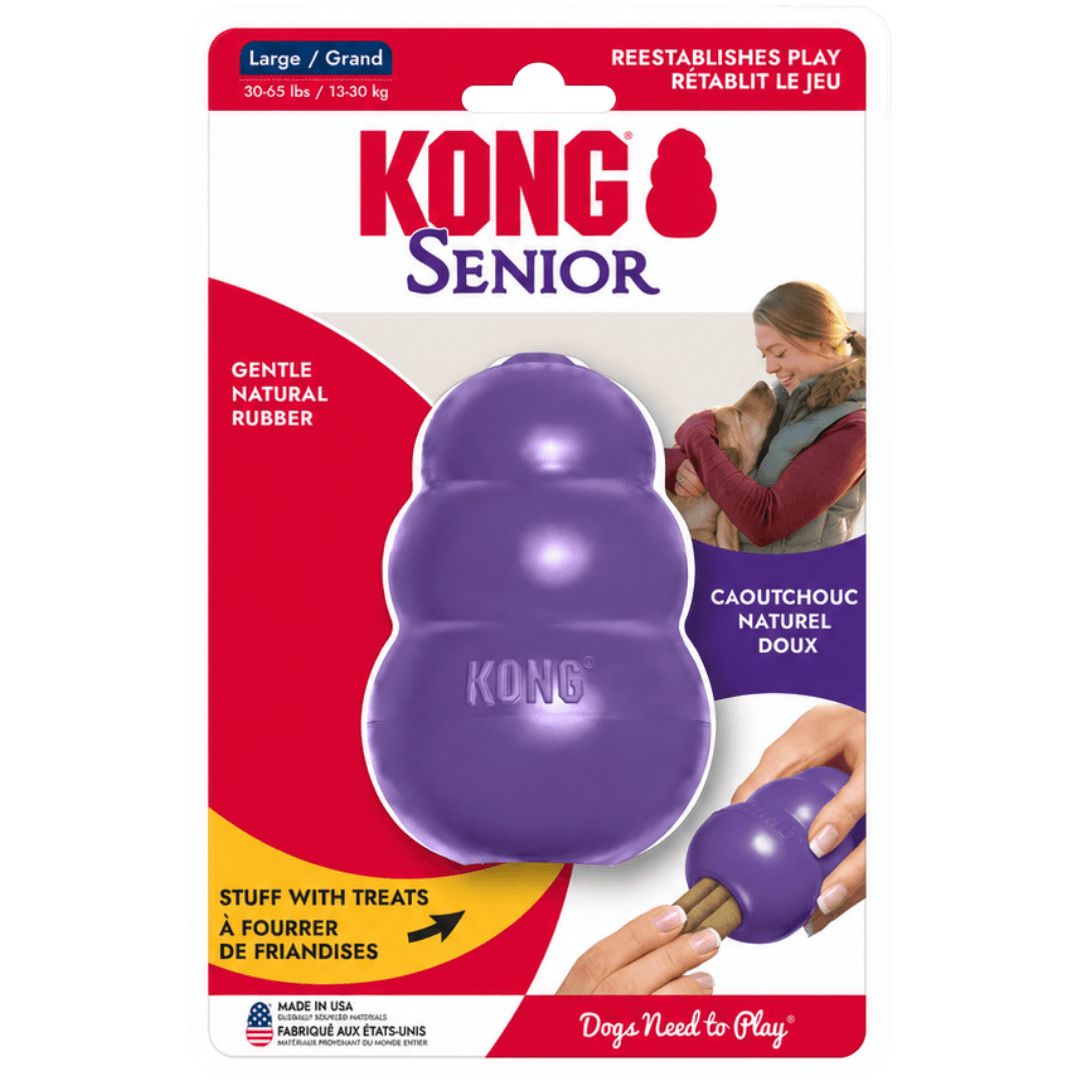 Brinquedo Interativo Recheável Kong Senior Large Roxo (KN1)