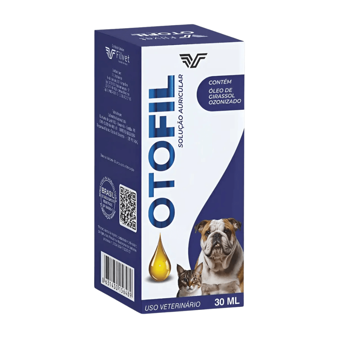 Solução Auricular Otofil 30ml Óleo De Girassol Ozonizado