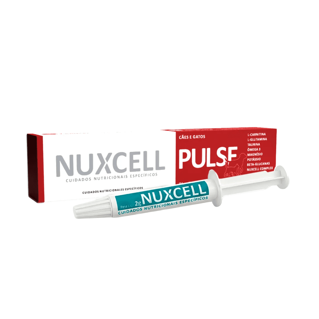 Suplemento Nutricional Nuxcell Pulse 2g P/ Cães-Gatos Biosyn