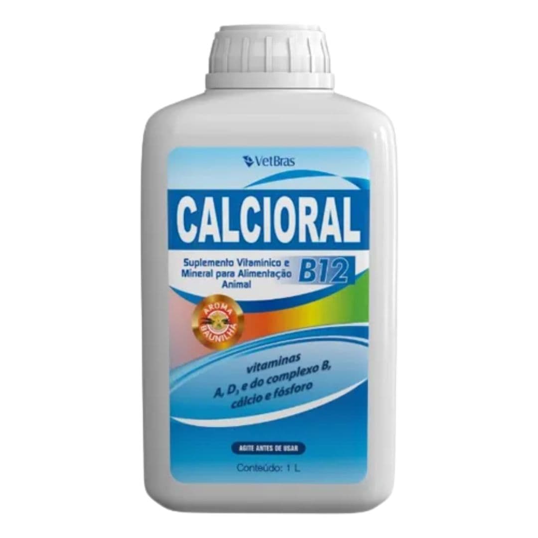 Suplemento Mineral e Vitaminico 1L Calcioral B12 Vetbras