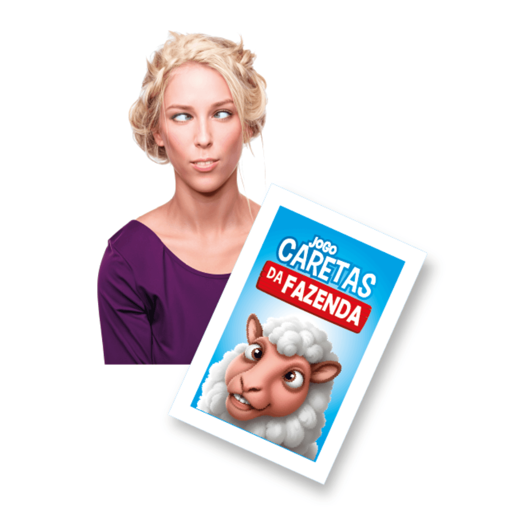 Jogo Caretas da Fazenda C/ Animais - Brincadeira de Criança