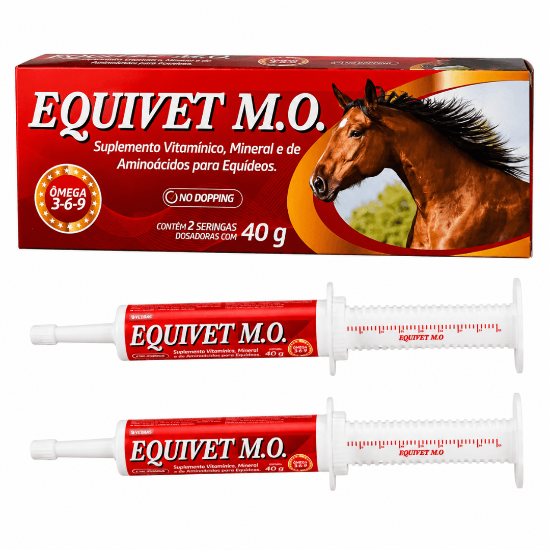 Suplemento Equivet M.O. Para Equídeos 2 Seringas 40g Vetbras